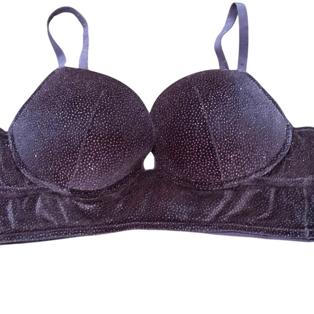 Elegant Black Sparkle Bra